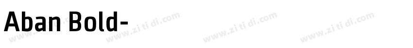 Aban Bold字体转换